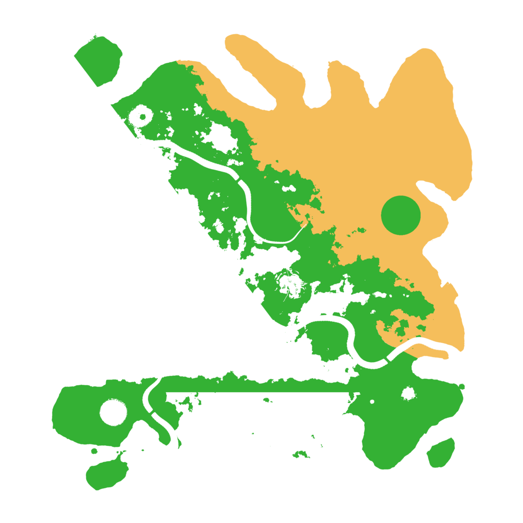 Biome Rust Map: Procedural Map, Size: 3500, Seed: 14587
