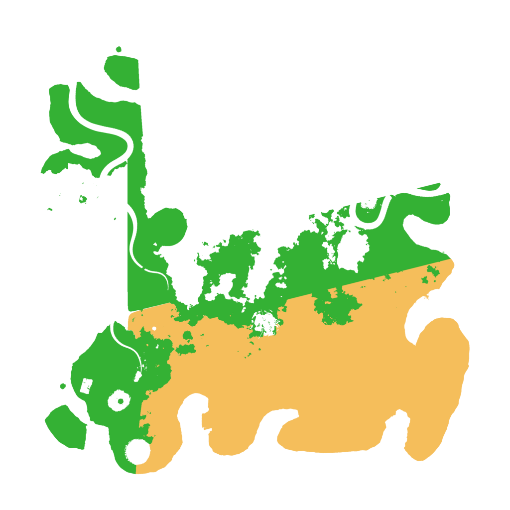 Biome Rust Map: Procedural Map, Size: 3630, Seed: 1