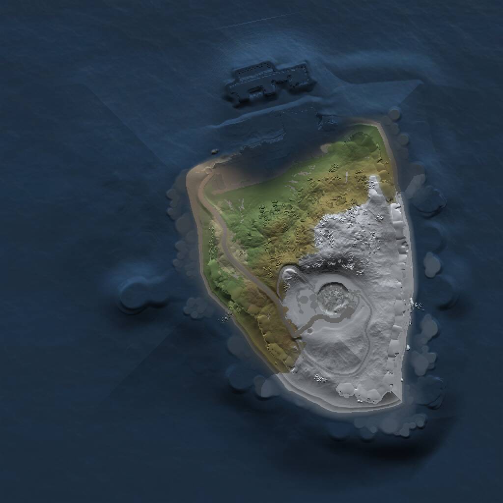 Rust Map: Procedural Map, Size: 1000, Seed: 52528846, 3 Monuments
