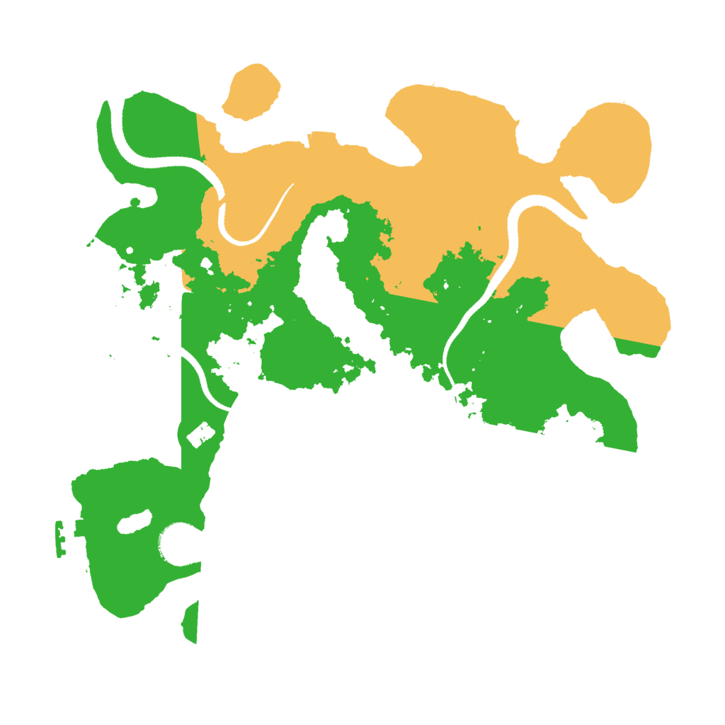 Biome Rust Map: Procedural Map, Size: 3000, Seed: 1293949871