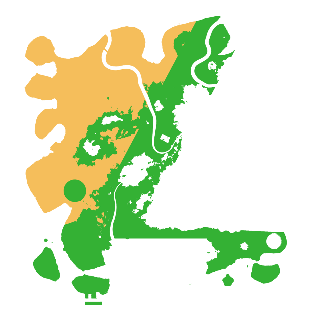 Biome Rust Map: Procedural Map, Size: 3750, Seed: 1152505676