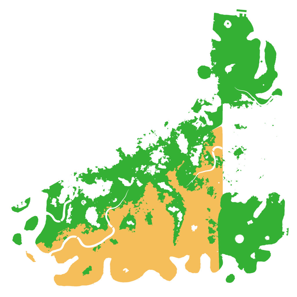 Biome Rust Map: Procedural Map, Size: 6000, Seed: 1997433403