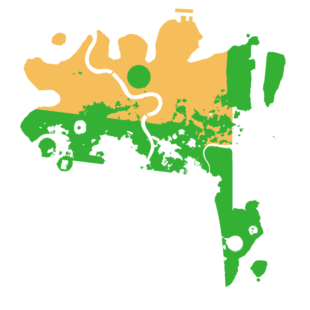 Biome Rust Map: Procedural Map, Size: 3500, Seed: 35346357