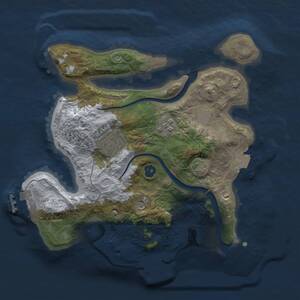 Thumbnail Rust Map: Procedural Map, Size: 2500, Seed: 235262, 9 Monuments