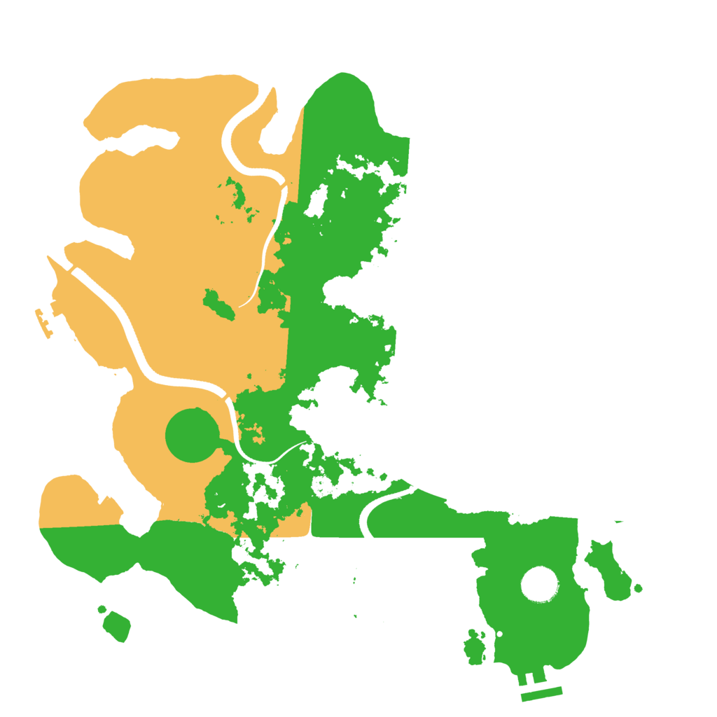 Biome Rust Map: Procedural Map, Size: 3500, Seed: 762576