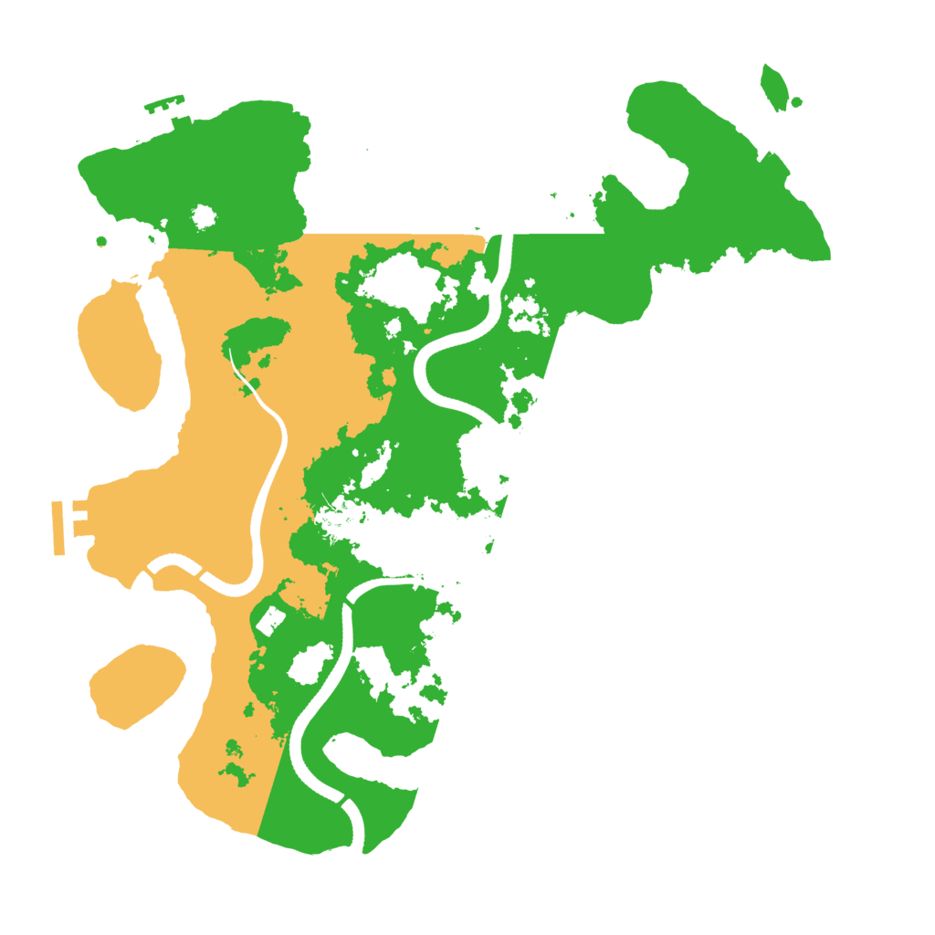 Biome Rust Map: Procedural Map, Size: 3500, Seed: 1076317099