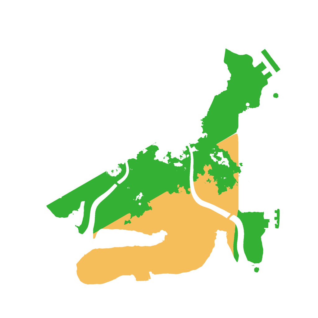 Biome Rust Map: Procedural Map, Size: 2500, Seed: 1258373319
