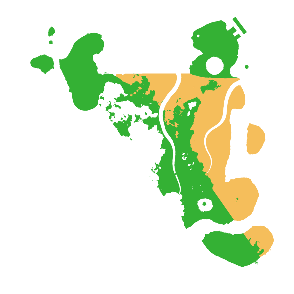 Biome Rust Map: Procedural Map, Size: 3100, Seed: 288839922