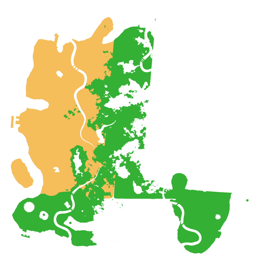 Biome Rust Map: Procedural Map, Size: 4500, Seed: 1409642485
