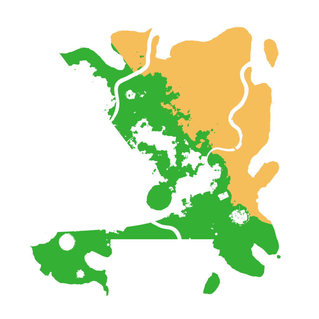 Biome Rust Map: Procedural Map, Size: 3500, Seed: 1202301952