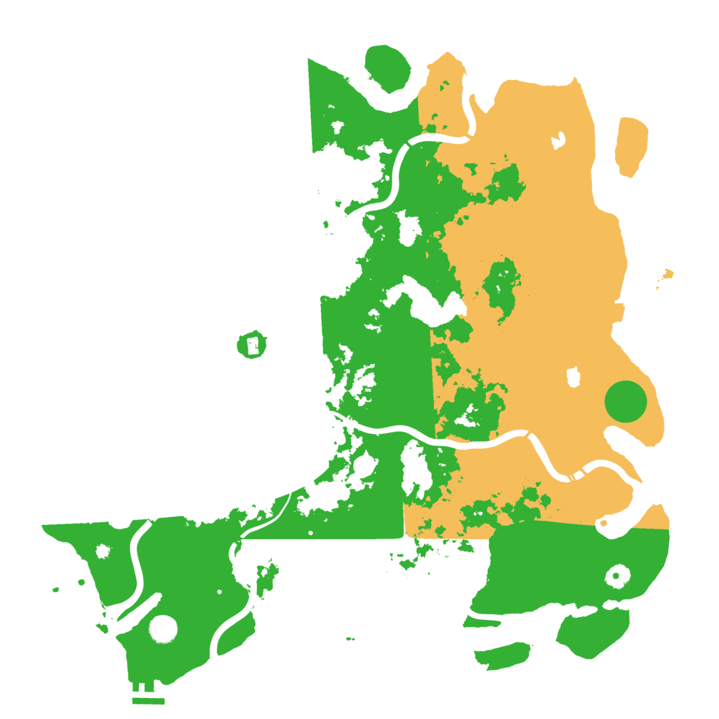 Biome Rust Map: Procedural Map, Size: 4500, Seed: 50158