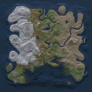 Thumbnail Rust Map: Procedural Map, Size: 4000, Seed: 1787356915, 15 Monuments