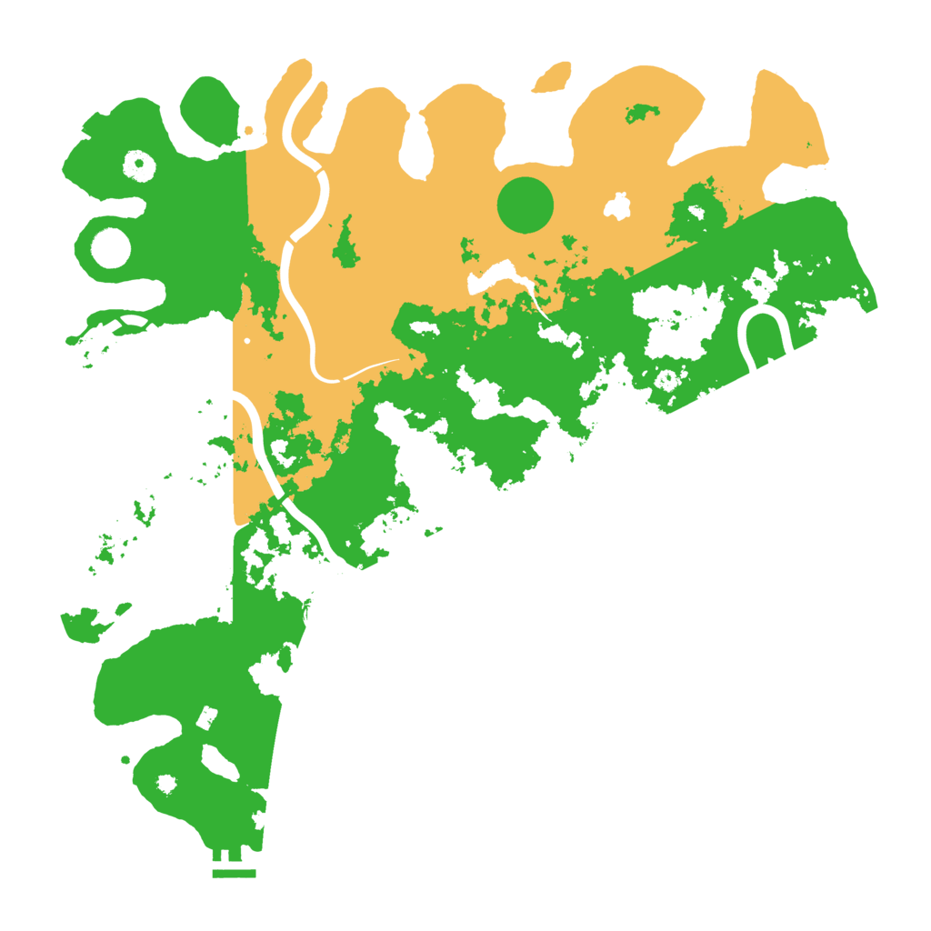 Biome Rust Map: Procedural Map, Size: 4350, Seed: 5050