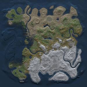 Thumbnail Rust Map: Procedural Map, Size: 4350, Seed: 5050, 17 Monuments