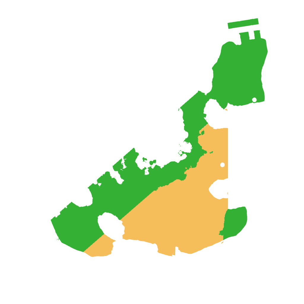 Biome Rust Map: Procedural Map, Size: 2000, Seed: 23423444
