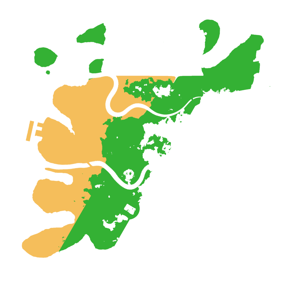 Biome Rust Map: Procedural Map, Size: 3000, Seed: 148920