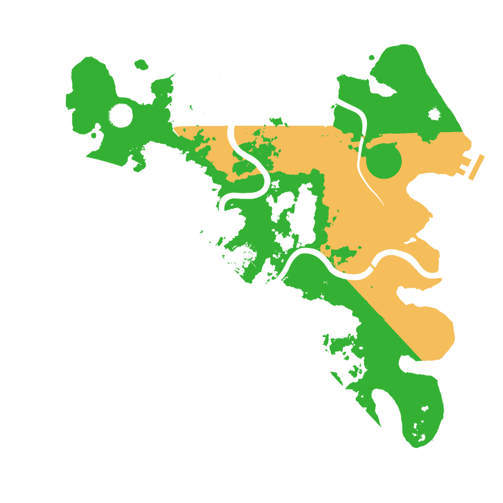 Biome Rust Map: Procedural Map, Size: 3750, Seed: 72095