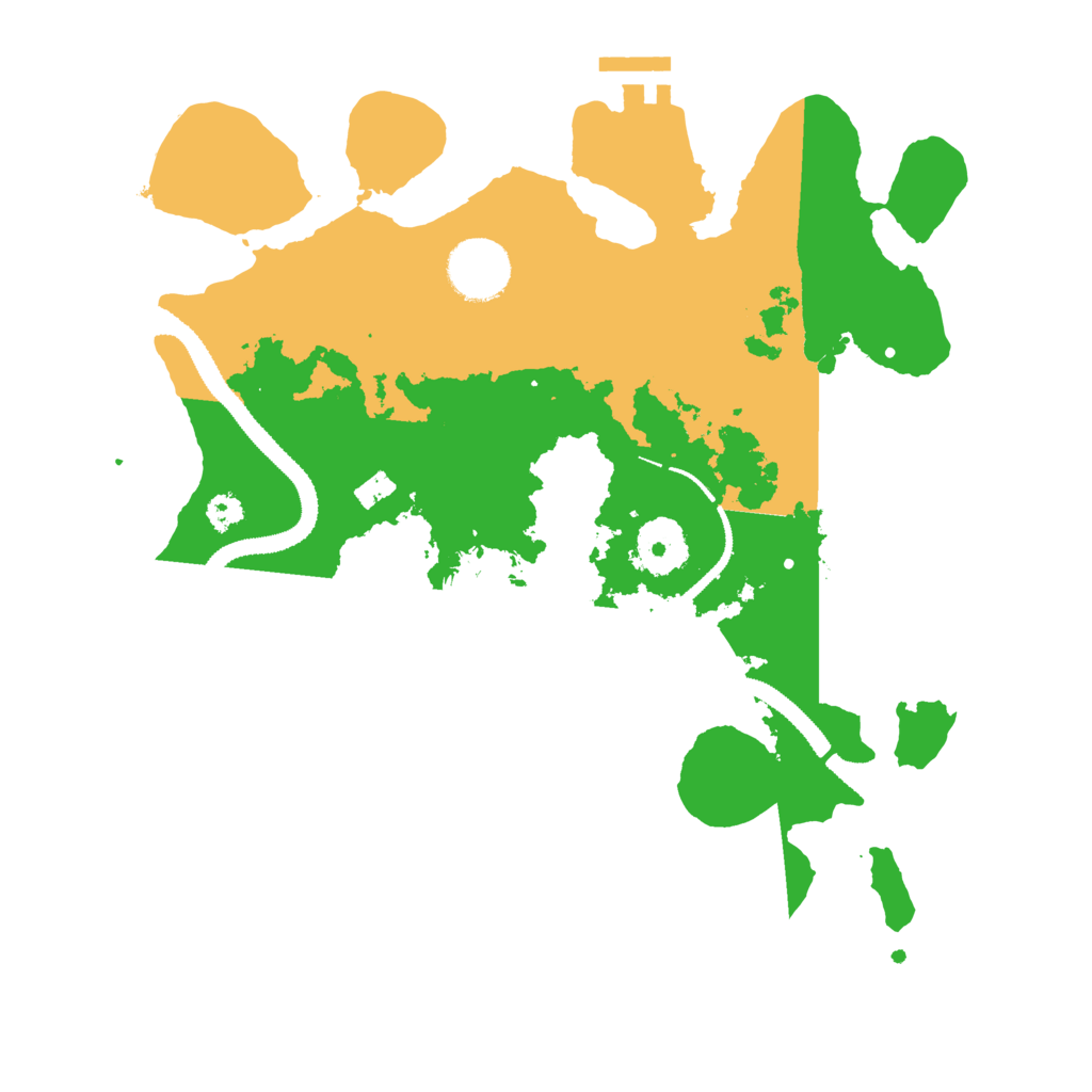 Biome Rust Map: Procedural Map, Size: 3073, Seed: 520951