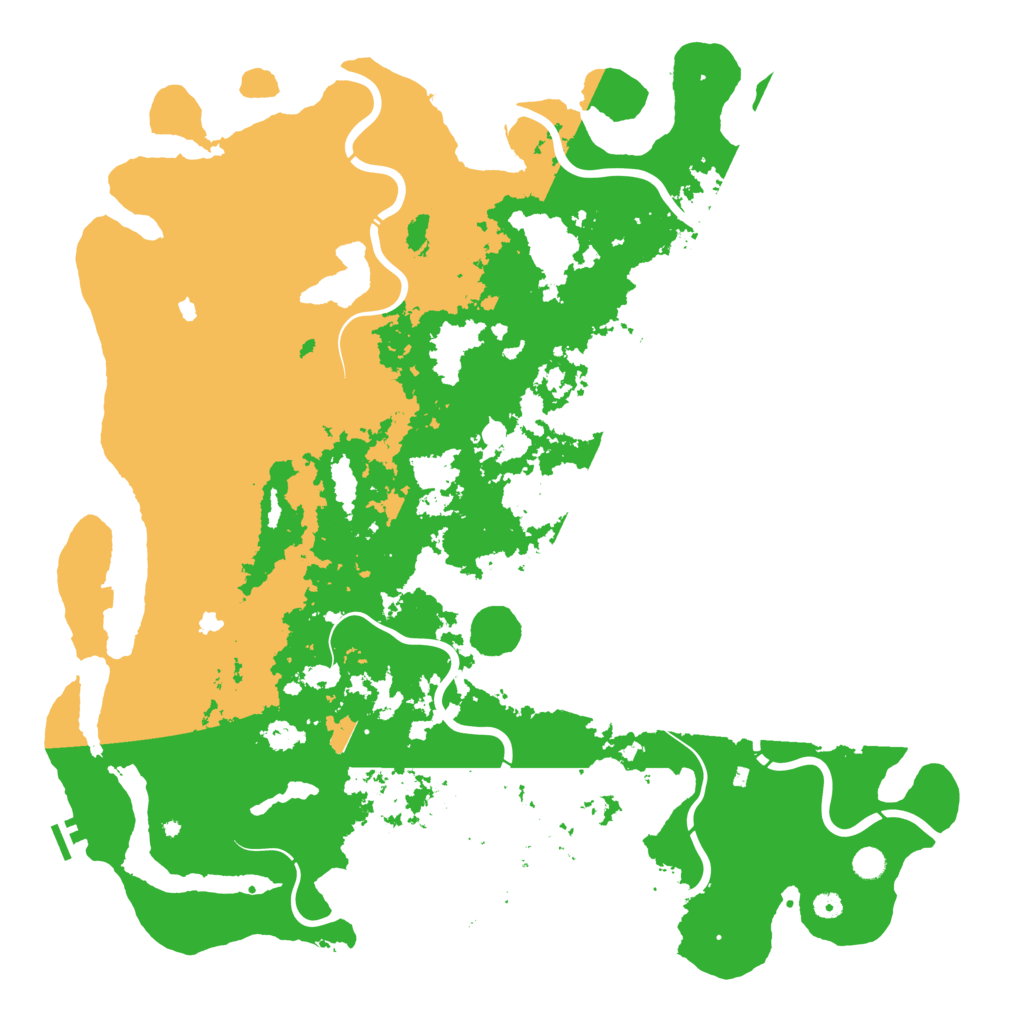 Biome Rust Map: Procedural Map, Size: 5550, Seed: 711957496