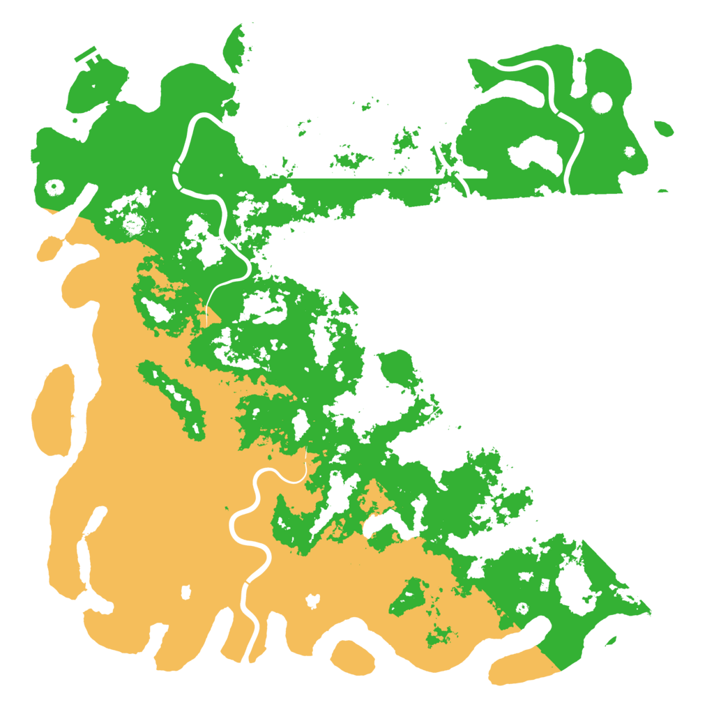 Biome Rust Map: Procedural Map, Size: 6000, Seed: 1649087977