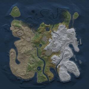 Thumbnail Rust Map: Procedural Map, Size: 3250, Seed: 522472093, 11 Monuments