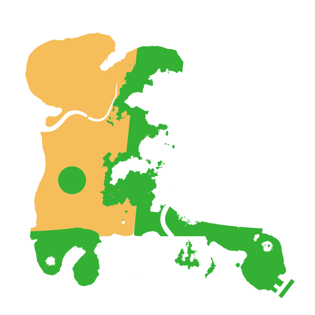 Biome Rust Map: Procedural Map, Size: 3000, Seed: 1168915091