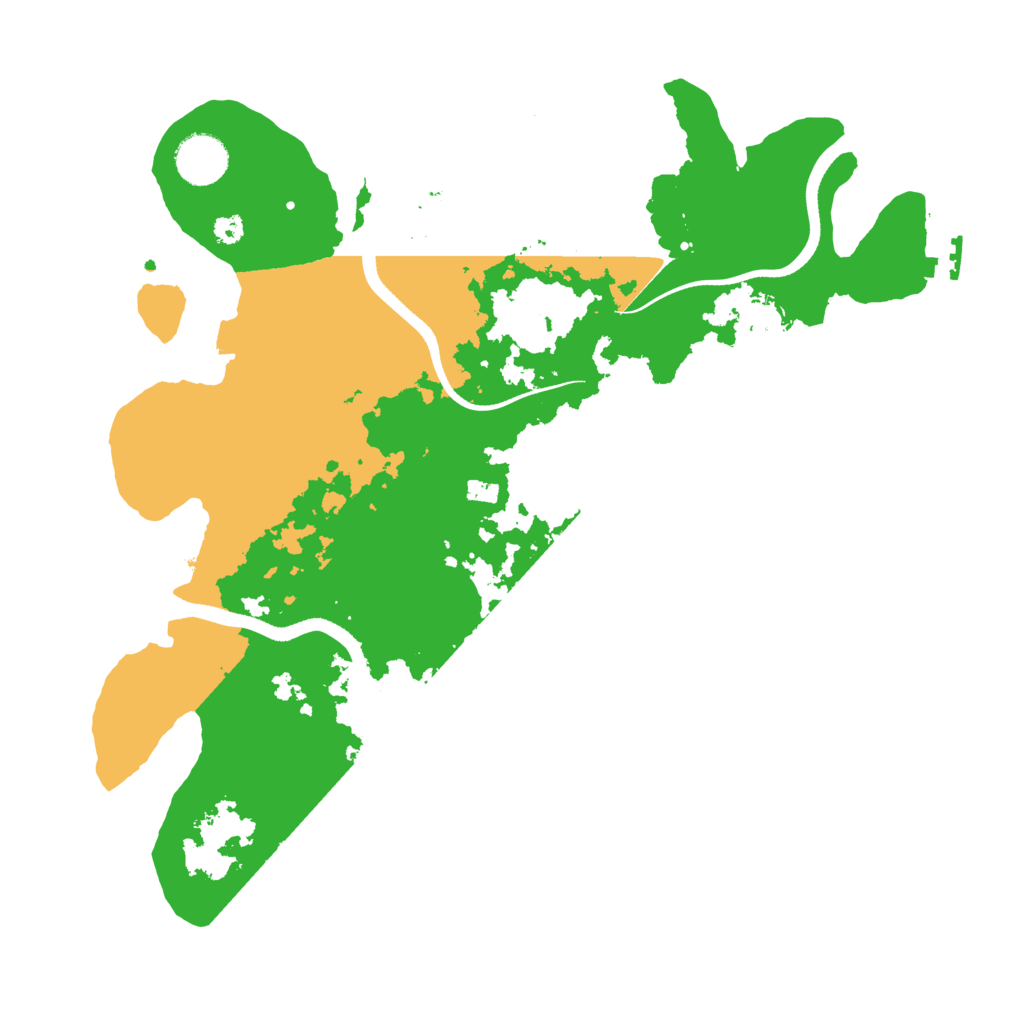 Biome Rust Map: Procedural Map, Size: 3500, Seed: 429117748