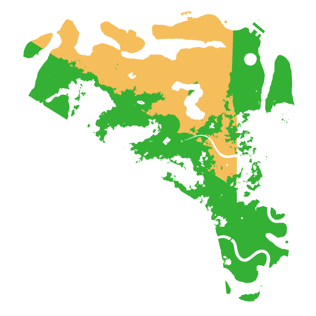 Biome Rust Map: Procedural Map, Size: 4500, Seed: 1722716672