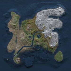 Thumbnail Rust Map: Procedural Map, Size: 2700, Seed: 1787400102, 10 Monuments