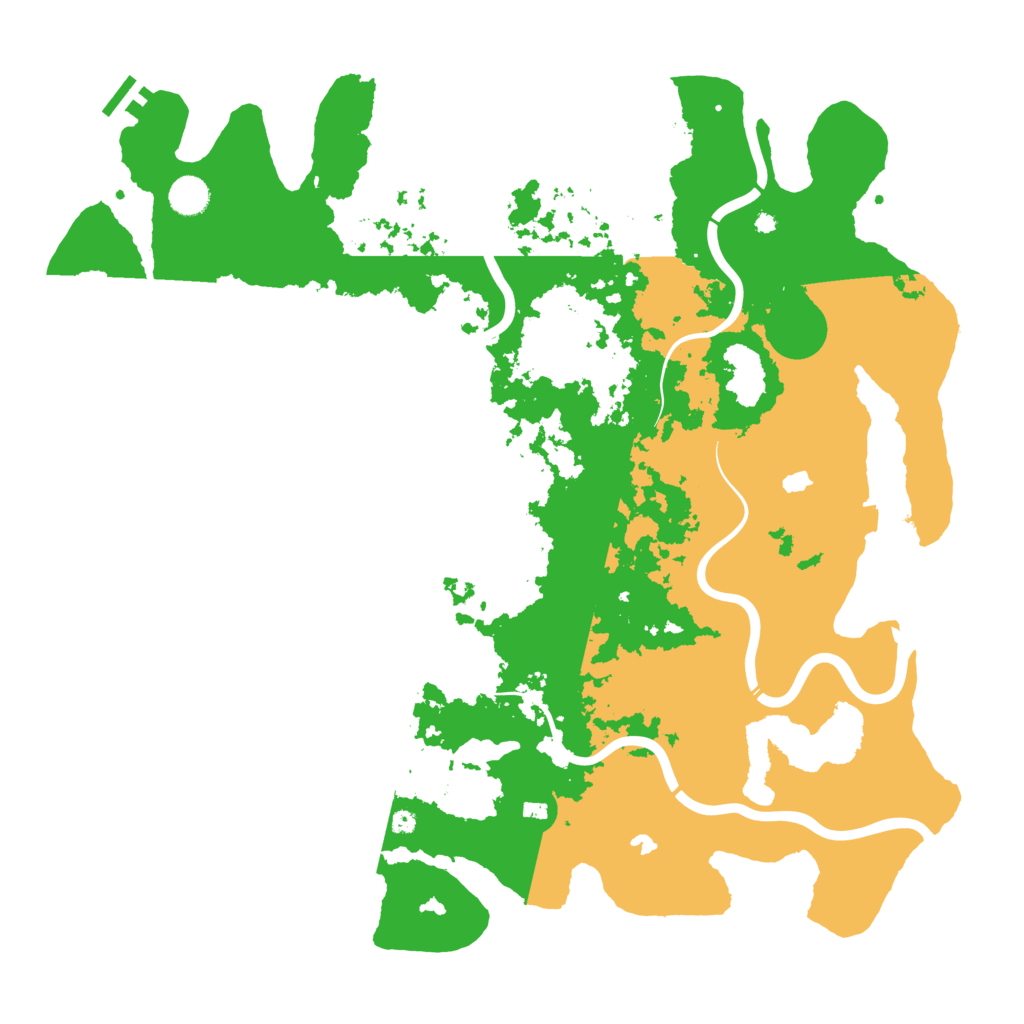Biome Rust Map: Procedural Map, Size: 4500, Seed: 4471829