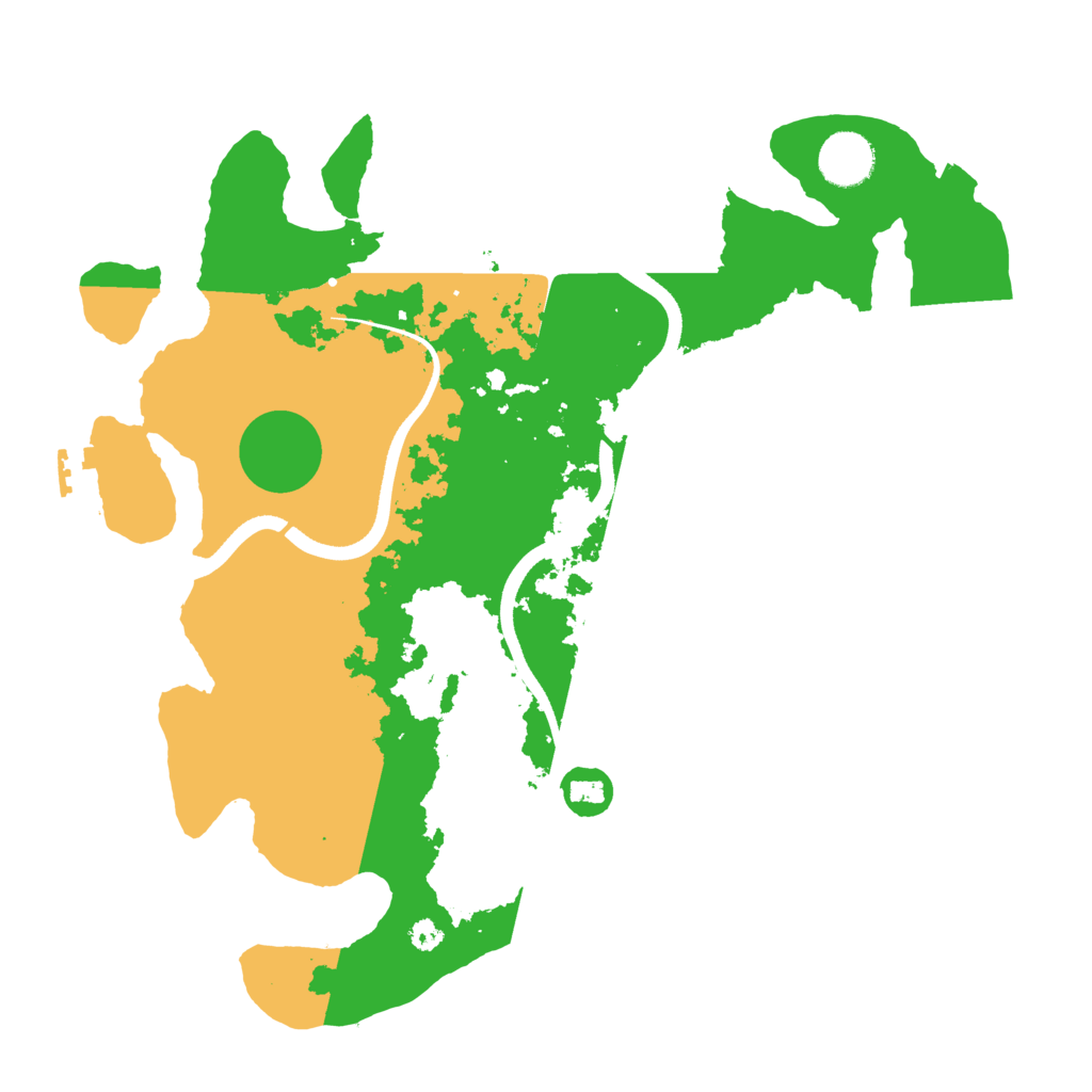 Biome Rust Map: Procedural Map, Size: 3500, Seed: 952452373