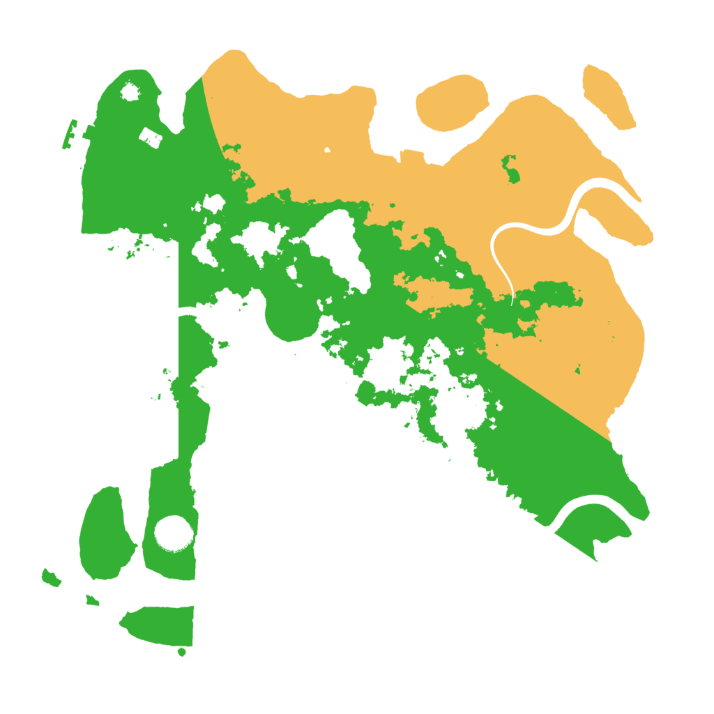 Biome Rust Map: Procedural Map, Size: 3500, Seed: 544274979