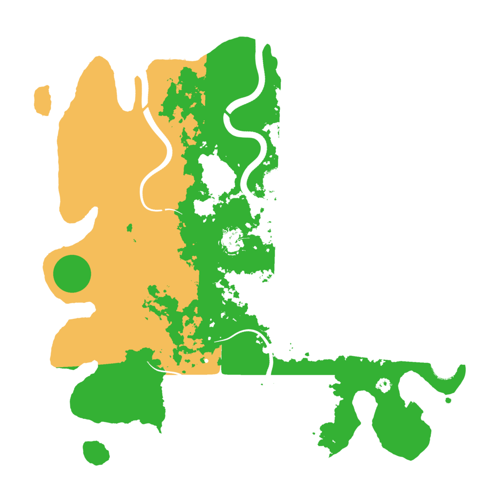 Biome Rust Map: Procedural Map, Size: 3500, Seed: 240826