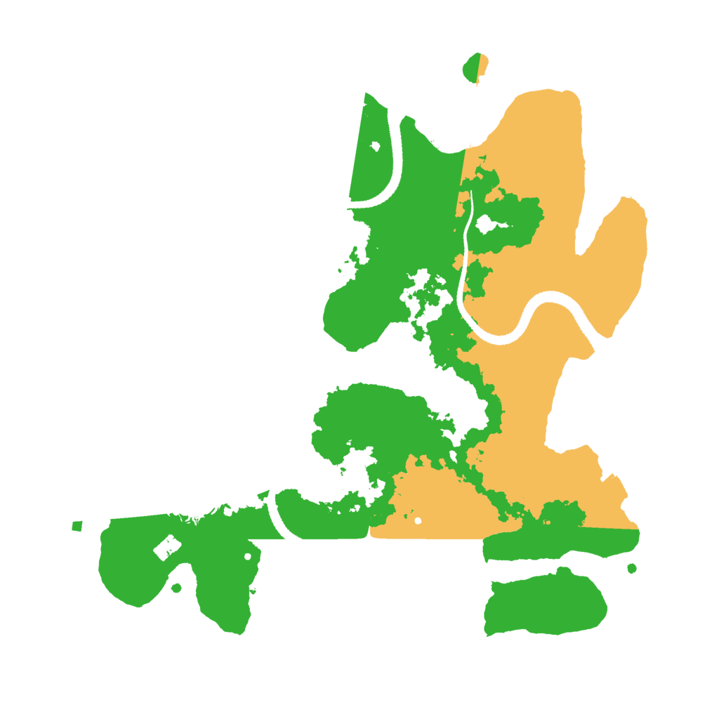 Biome Rust Map: Procedural Map, Size: 3000, Seed: 38992231