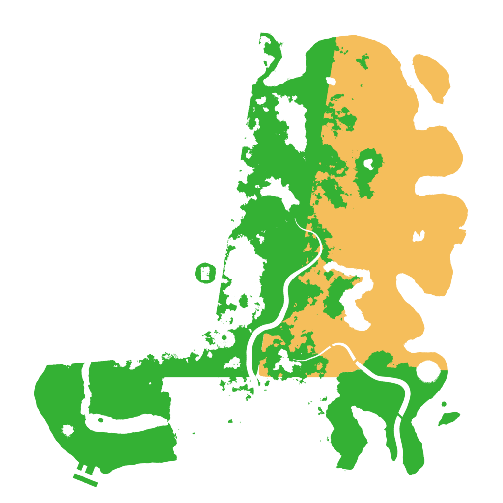 Biome Rust Map: Procedural Map, Size: 4000, Seed: 1998409239