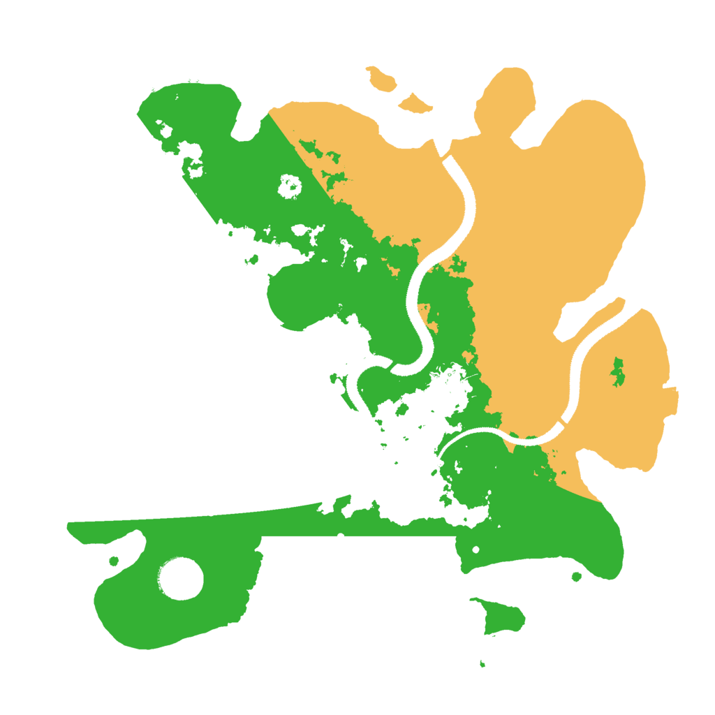 Biome Rust Map: Procedural Map, Size: 3000, Seed: 270826028