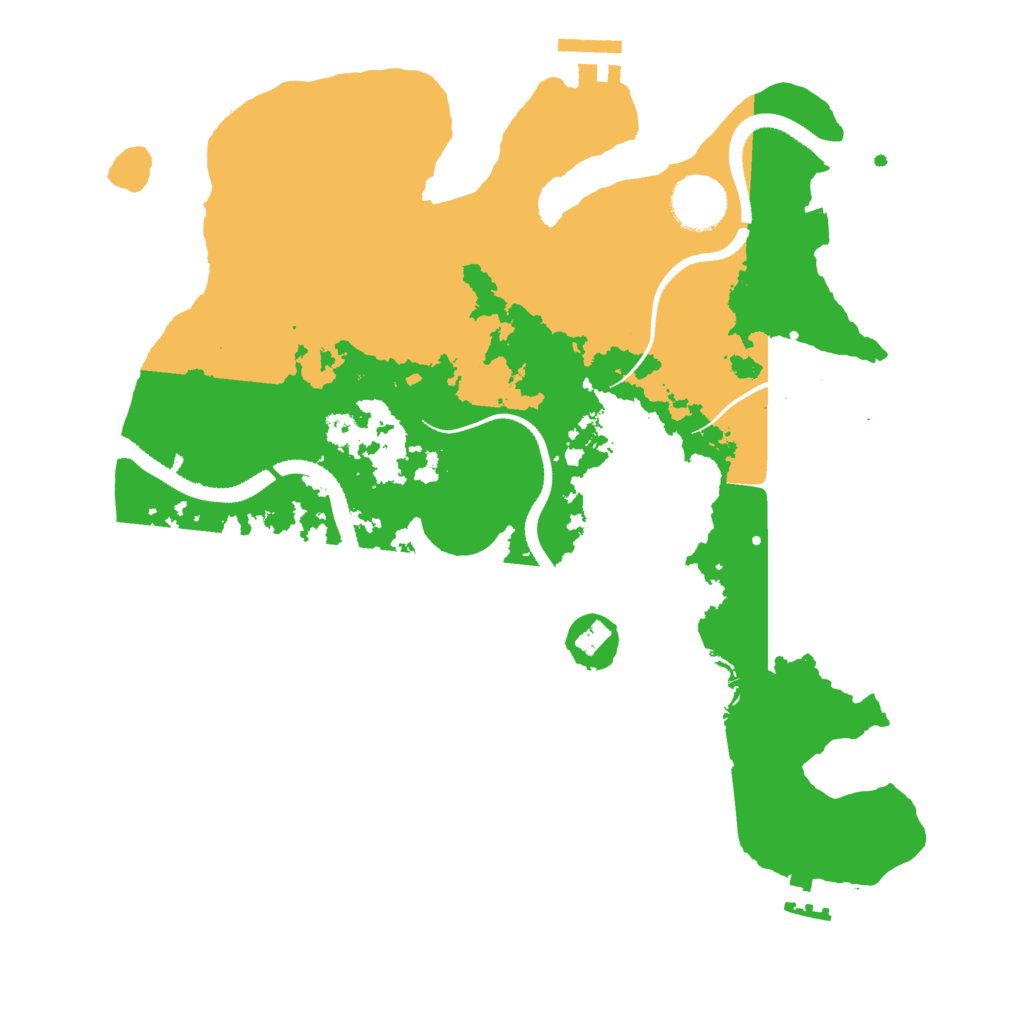 Biome Rust Map: Procedural Map, Size: 3250, Seed: 119352468