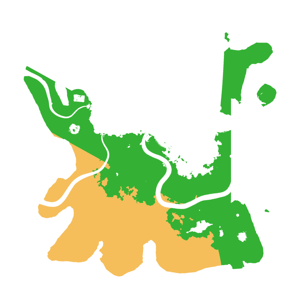 Biome Rust Map: Procedural Map, Size: 3000, Seed: 1221988