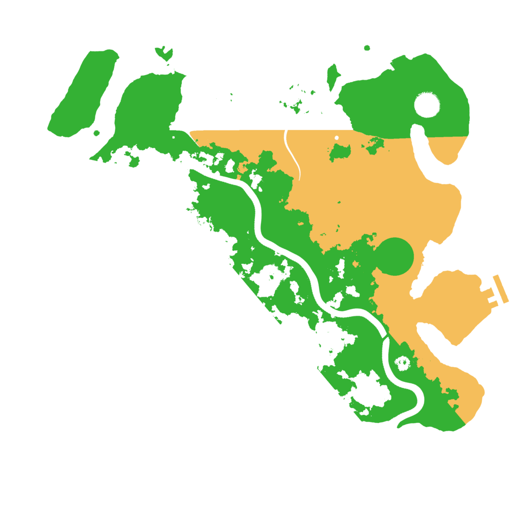 Biome Rust Map: Procedural Map, Size: 3600, Seed: 764033532