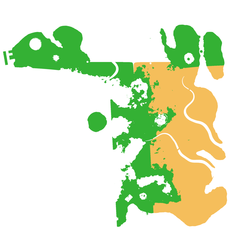 Biome Rust Map: Procedural Map, Size: 3650, Seed: 509873361