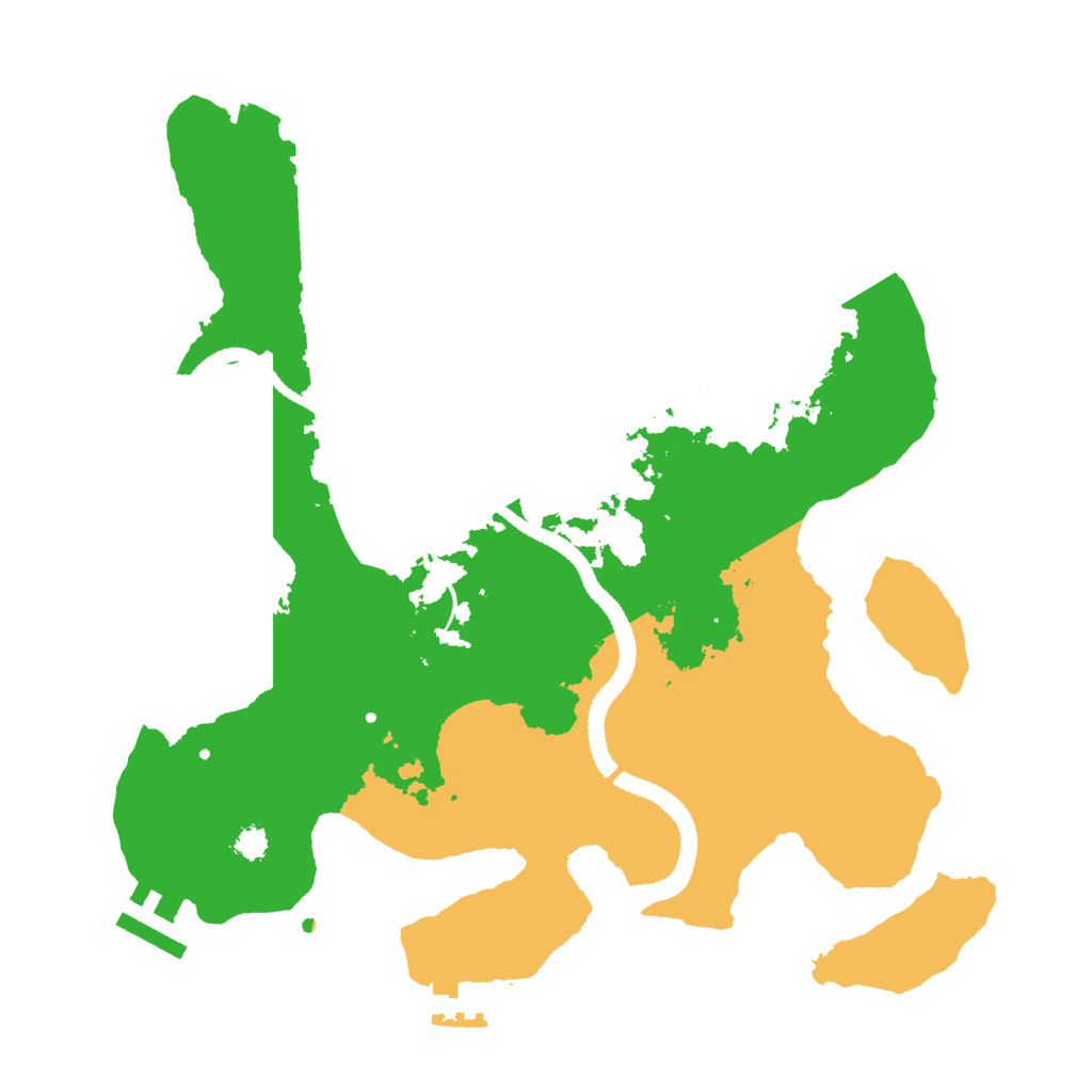 Biome Rust Map: Procedural Map, Size: 3000, Seed: 979496