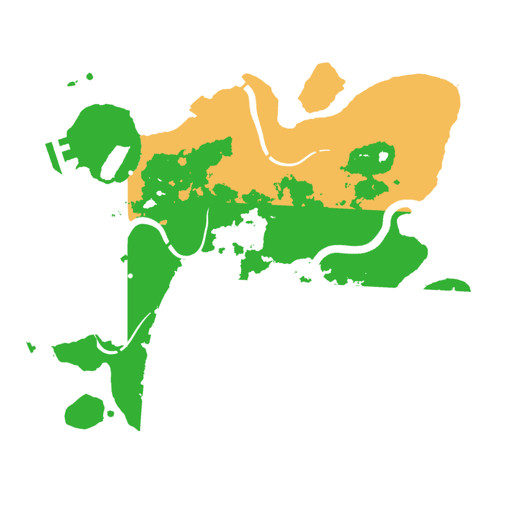 Biome Rust Map: Procedural Map, Size: 3000, Seed: 418942066