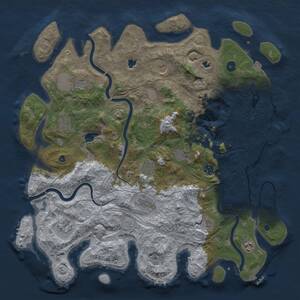 Thumbnail Rust Map: Procedural Map, Size: 4500, Seed: 151862782, 17 Monuments