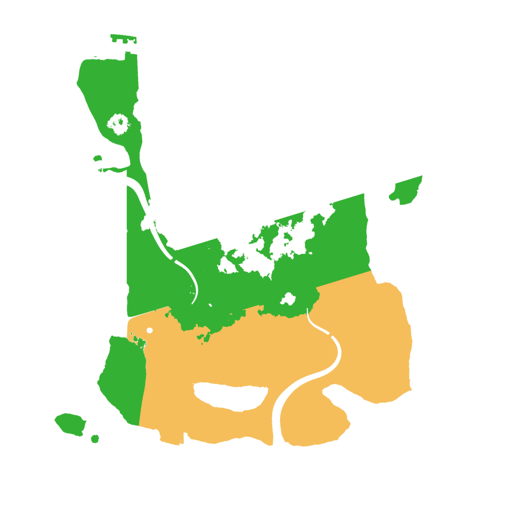 Biome Rust Map: Procedural Map, Size: 2500, Seed: 31241