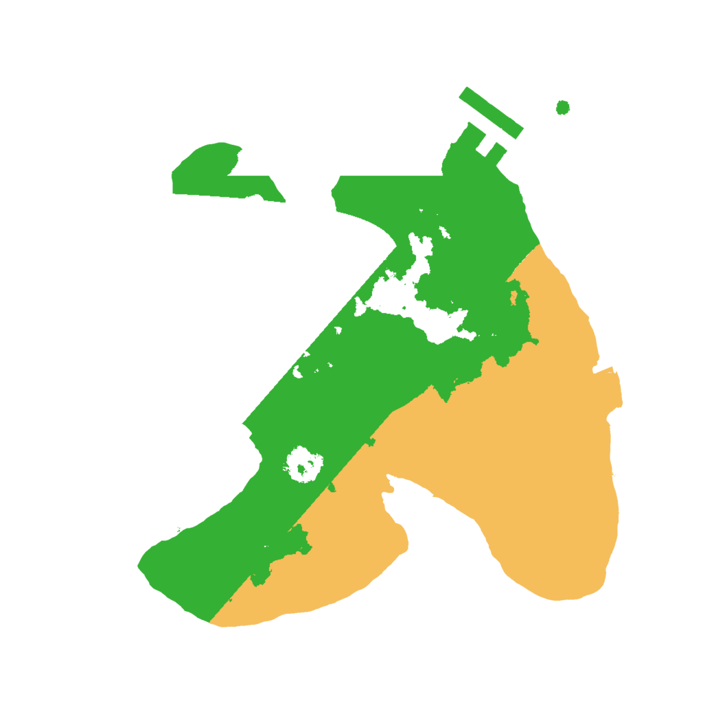 Biome Rust Map: Procedural Map, Size: 2000, Seed: 1641485118