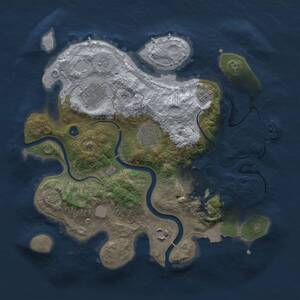 Thumbnail Rust Map: Procedural Map, Size: 3000, Seed: 1981300675, 10 Monuments