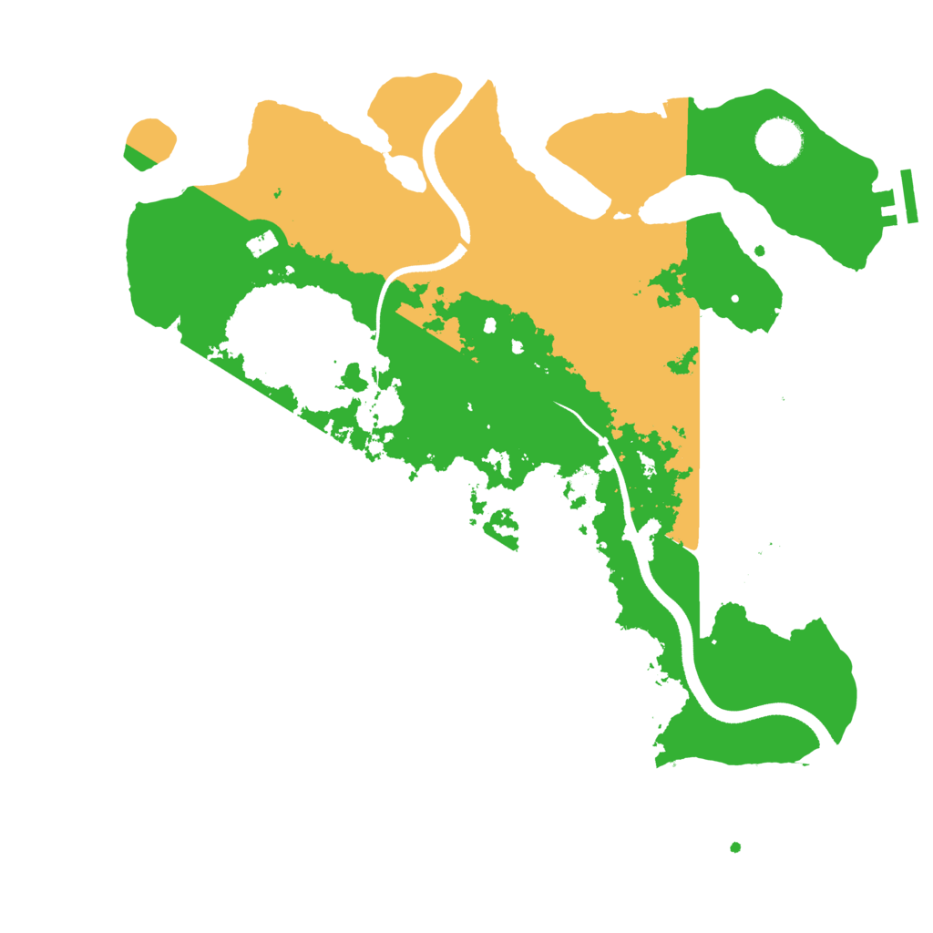 Biome Rust Map: Procedural Map, Size: 3500, Seed: 509734