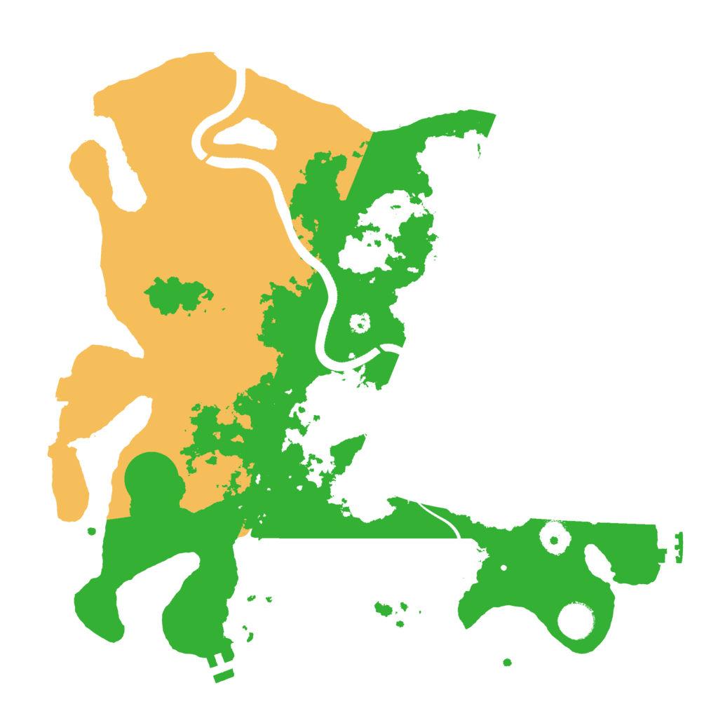 Biome Rust Map: Procedural Map, Size: 3500, Seed: 889909