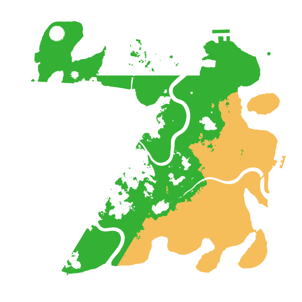 Biome Rust Map: Procedural Map, Size: 3500, Seed: 420399