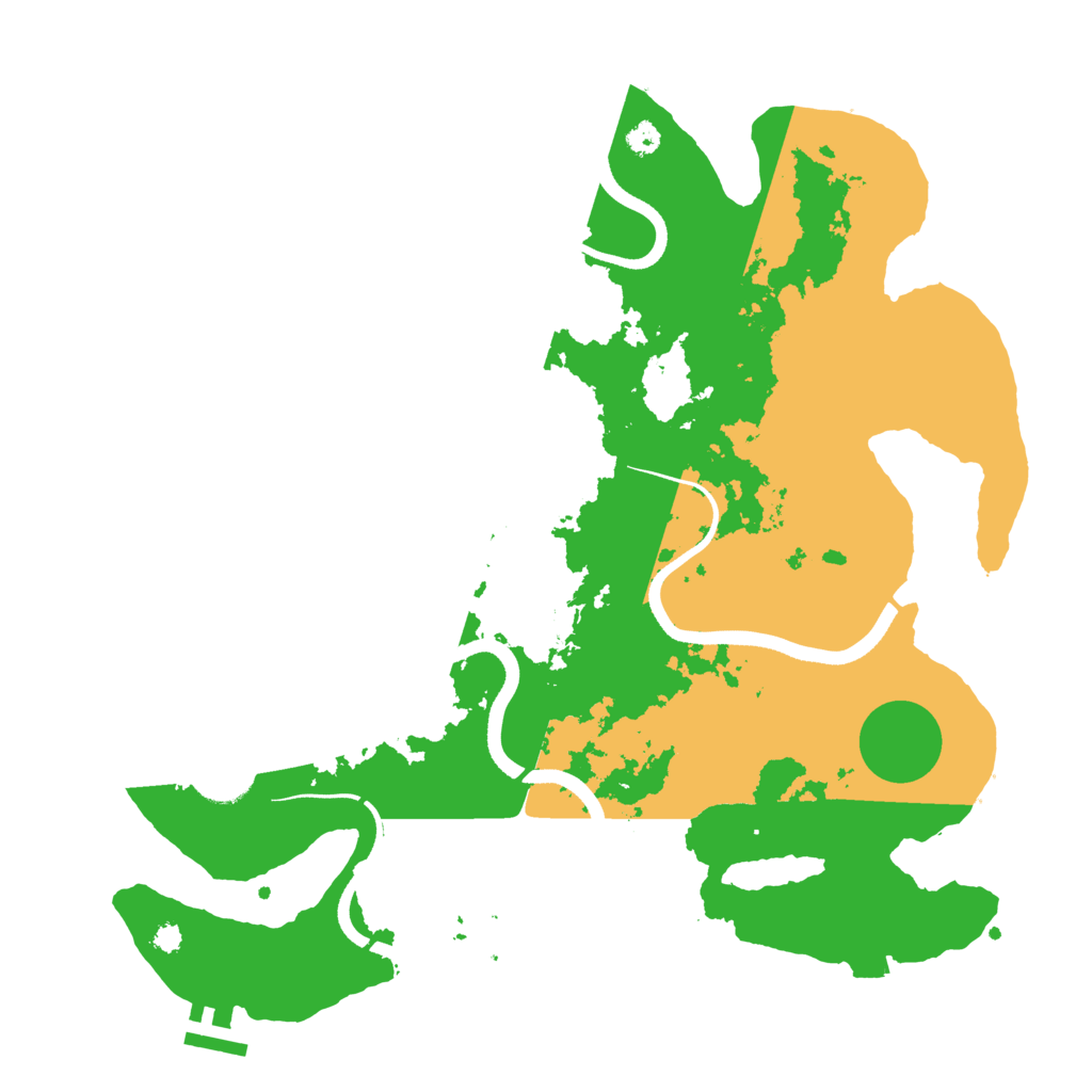 Biome Rust Map: Procedural Map, Size: 3500, Seed: 856539